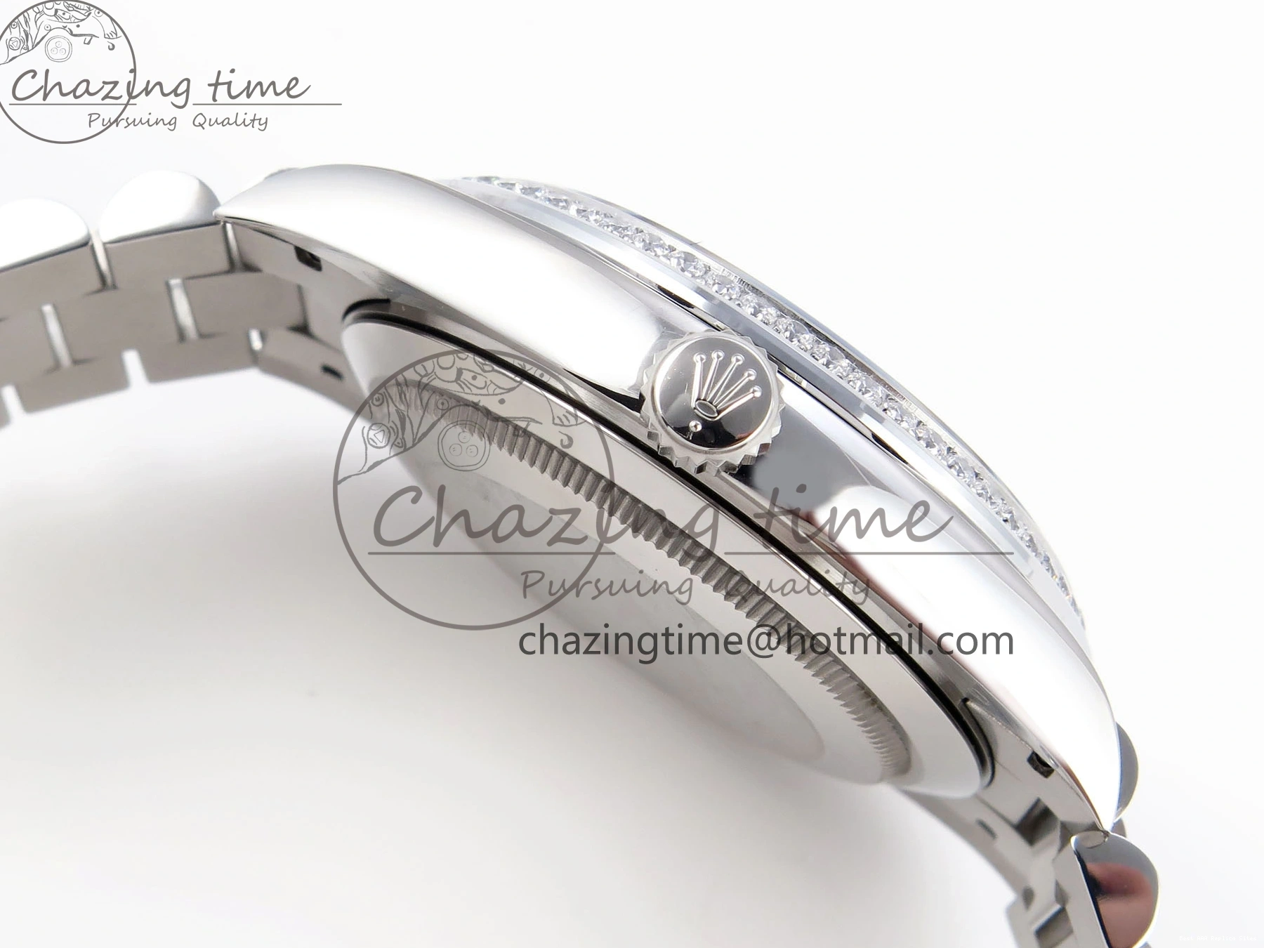 Good Copy Rolex Watches GSF Dial Bezel White Sustainable A 1920 40 SS Roman on Weight DayDate Diamonds Bracelet Gain President 1227